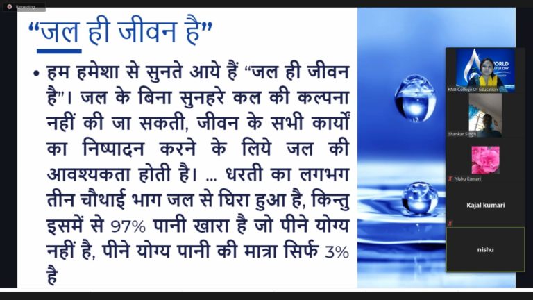 Celebration International water day
