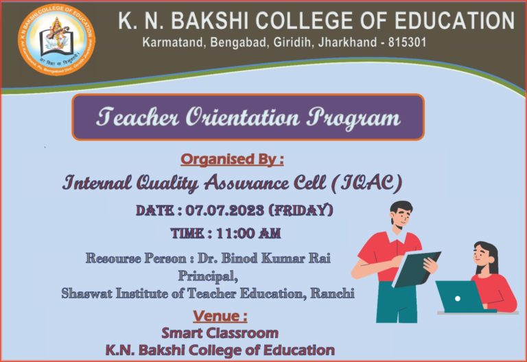 Teachers Orientation Program